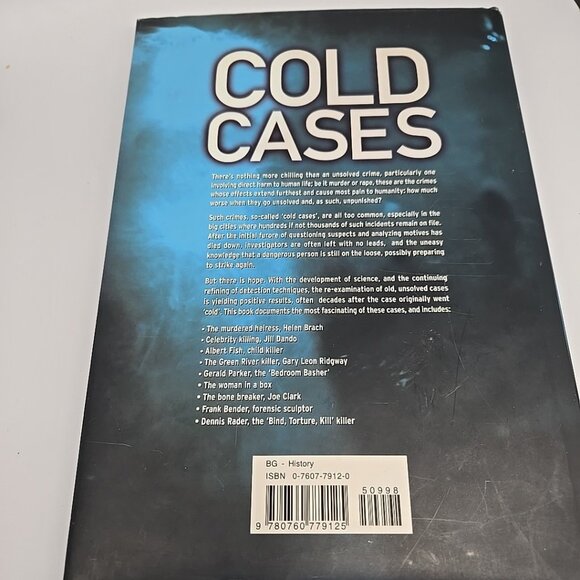 Cold Cases Charlotte Greig 2006 Serial Killer Hardcover - Picture 5 of 7